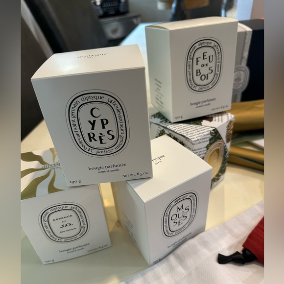 Diptyque Paris assorted gift box, cloth bags, ribbons - Picture 8 of 13